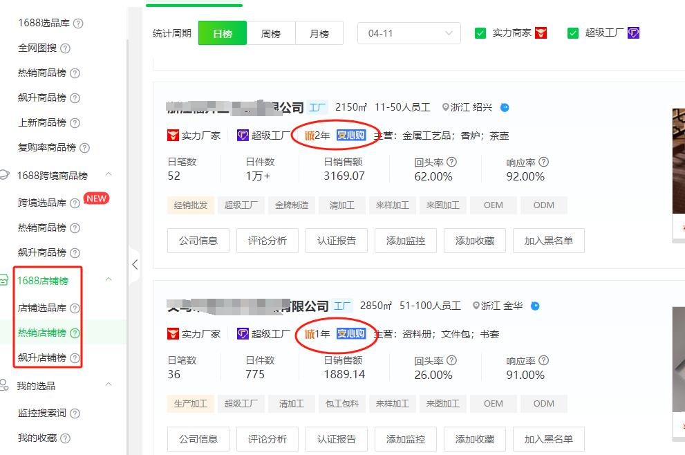 一篇文章带你了解1688超级工厂、牛头实力商家、诚信通